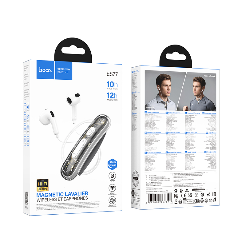Hoco Wireless Earphones Headset ES77 - White